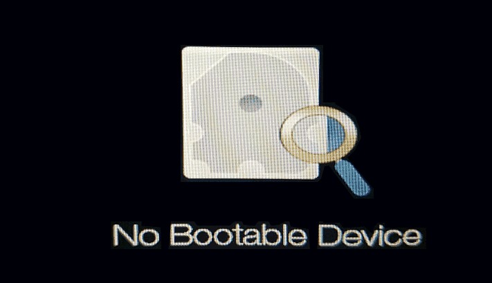 No bootable device